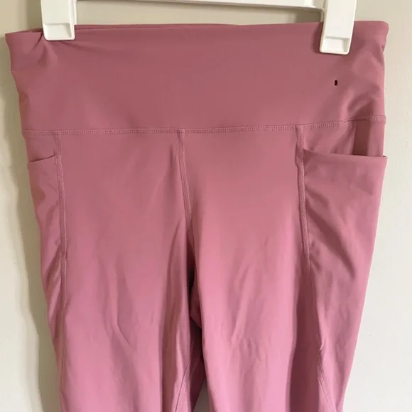 Pink rose athletic mesh detail leggings pants - Picture 4 of 7
